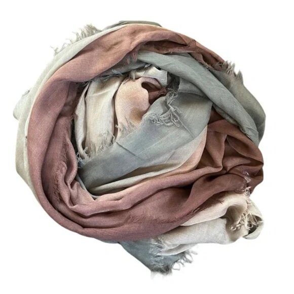 NWT TILO super soft ombre Modal Scarf gray/plum - Picture 7 of 8